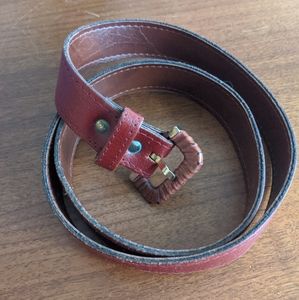 Oxblood Leather Belt